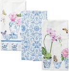Maison d' Hermine Kitchen Towels Set of 3 100% Cotton 27.50" x 20" Reusable by MaisondHermine