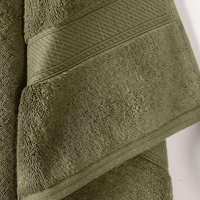SUPERIOR Egyptian Cotton Pile Bath Towel Set of 2, Ultra Soft Luxury Towels - Image 3