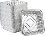 PLASTICPRO Disposable 10'' X 10'' X 3'' Inch Square Aluminum Tin Foil Baking by PLASTICPRO