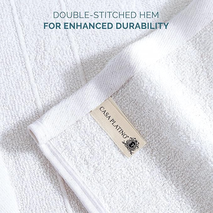 Casa Platino White Washcloths 24 Pack - Image 6