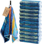 SEMAXE 12 Pack Hand Towels for Bathroom, 100% Cotton Towels by SEMAXE