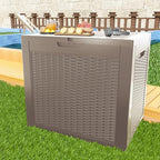 37 Gallon Outdoor Deck Box, Lockable Waterproof Outdoor Storage Boxes For Garden Tools,Indoor Cushions,Accessories Outside Storage Resin Weatherproof Container(Grey) - Image 4
