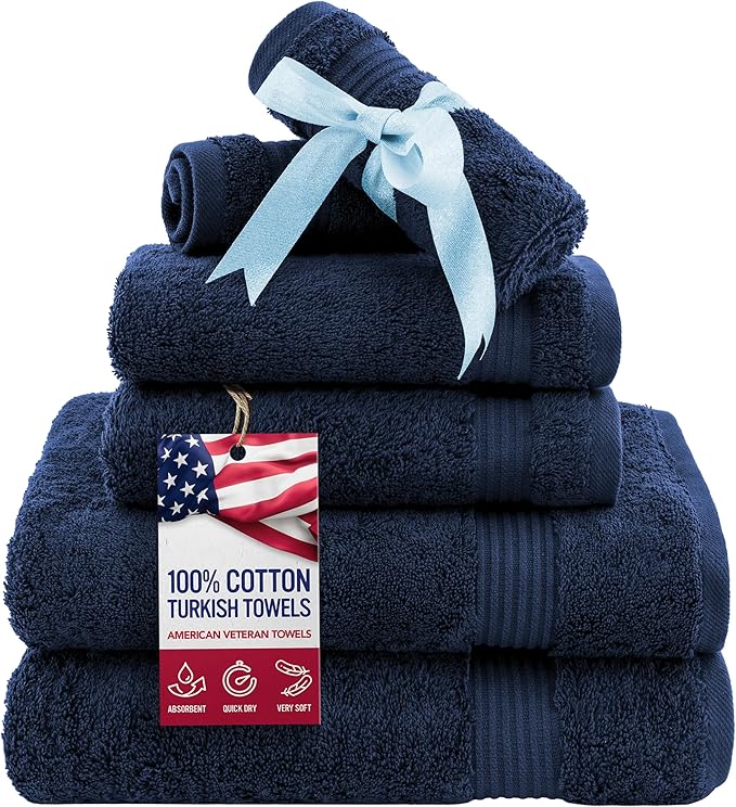 American Veteran Towel, 6 Piece Towel Set by AmericanVeteranTowel