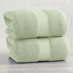NY Loft 100% Cotton 2 Pack Bath Sheet Towel Set | Extra Large Bath Towel Set of - Image 8