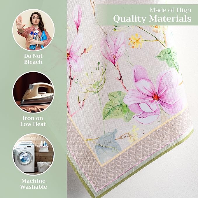 Maison d' Hermine Kitchen Towels Set of 3 100% Cotton 27.50" x 20" Reusable - Image 3