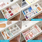 Vtopmart Drawer Dividers for Clothes 8 Pack, Adjustable 4" High Expandable from - Image 8