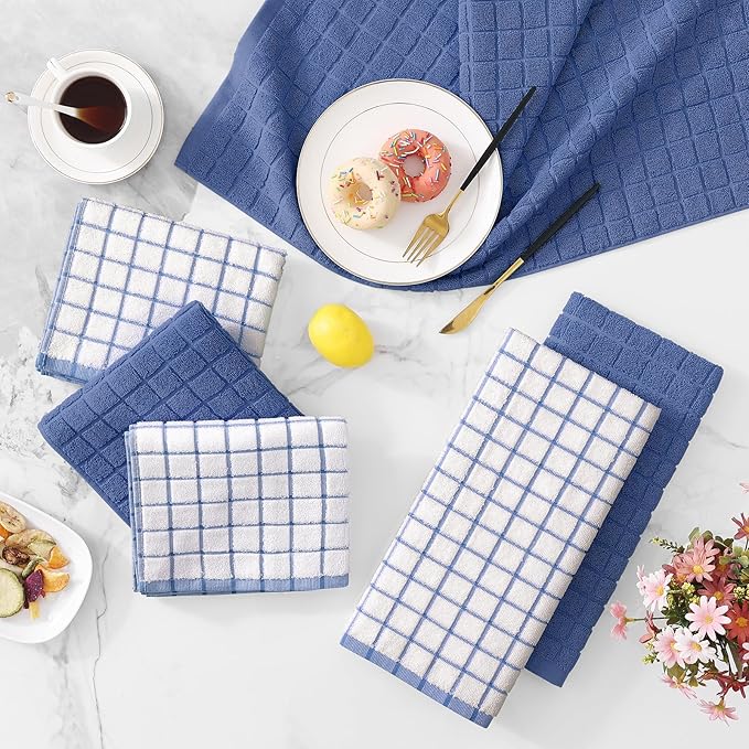 Homaxy Premium Cotton Kitchen Towels 16"x 28", Large Natural Ring Spun 390 GSM - Image 9