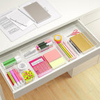 Clear Plastic Drawer Organizers Set of 45 Vanity Organizers Stackable Storage - Image 6
