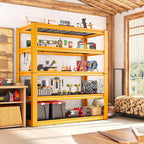 REIBII Garage Shelving Load 3200LBS, 5-Tier Storage Shelves, Adjustable Heavy Duty Metal Shelving Unit for Pantry, Basement, Warehouse, 72" H x 36" W x 16" D, 2PC - Image 8