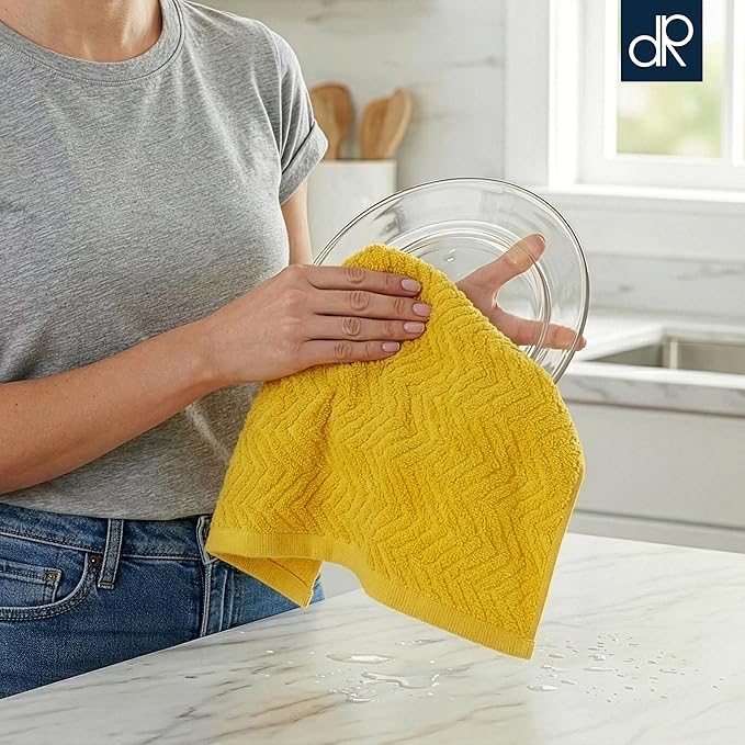 DecorRack 100% Cotton Kitchen Towels - Image 2