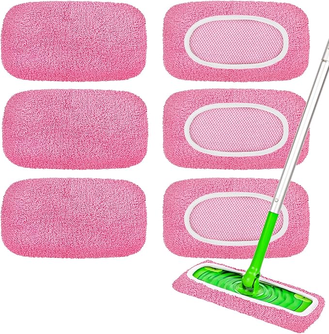 6-Pack Reusable Mop Pads Compatible by Unknown