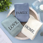 3 Pcs Home Love Family Decorative Hand Towels - Image 7