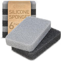 6-Pack Silicone Kitchen Scrubbing Sponges, Heavy-Duty, Non-Scratch Kitchen by Unknown