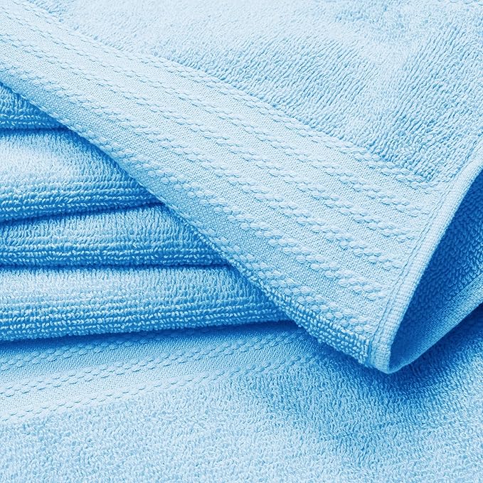 GLAMBURG Ultra Soft 6-Piece Hand Towel Set 16x28-100% Ringspun Cotton - Image 2