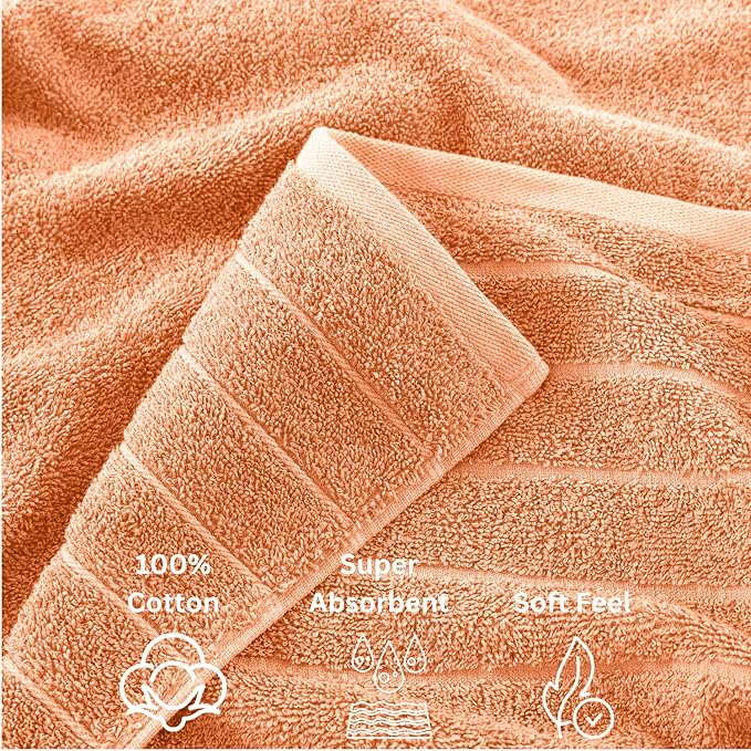 Casa Platino 100% Cotton Bathroom Towel Set - Image 5