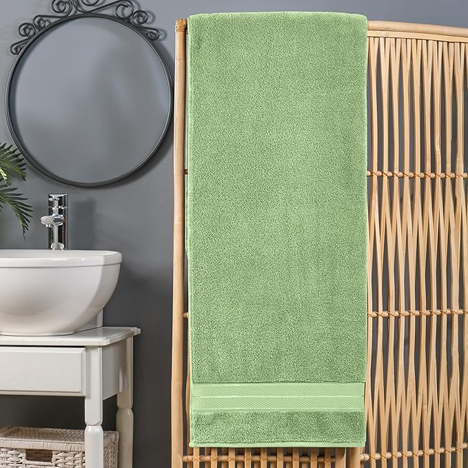 Elegant Comfort Three Line Popcorn Extra Large Luxury Bath Towel - Image 2