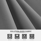 10 X 13 FT Cantilever Outdoor Patio Umbrella with Led Lights Large Heavy Duty 360° Rotation Double Top Offset Rectangular Umbrellas for Backyard Garden Pool Outside Deck, Grey - Image 9