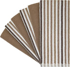 Premium Kitchen Towels | Large Cotton Kitchen Hand Towels | Popcorn Striped - Image 2