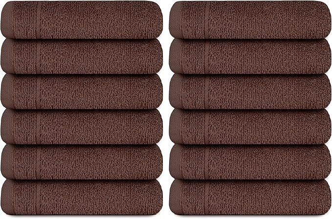 Tens Towels Pack of 12 Washcloths, 12 x 12 Inches, Lighter Weight, Quick to Dry - Image 9
