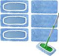 6 Pack Reusable Microfiber Mop Pads Compatible by GreatHomeCleaningHelper