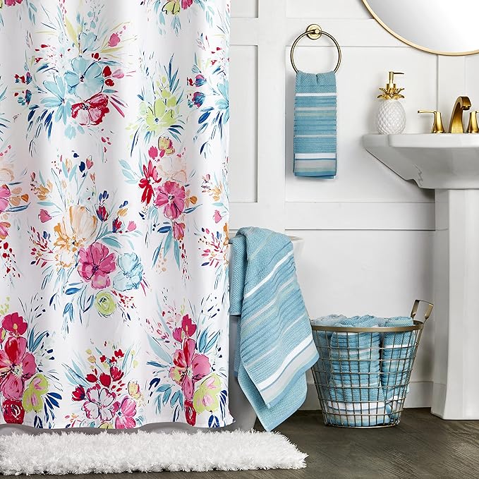 SKL Home Seabrook Stripe 100% Cotton Premium Bath Towel, 550 GSM, Soft & - Image 5