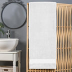Elegant Comfort Three Line Popcorn Extra Large Luxury Bath Towel - Image 2