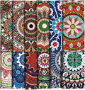 24 Pcs Mandala Eyeglasses Cleaning Cloths Microfiber Lens Cleaning Cloths Soft by Copkim