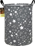 HUNRUNG Laundry Hamper, Large Canvas Fabric Lightweight Storage Basket Toy by HUNRUNG