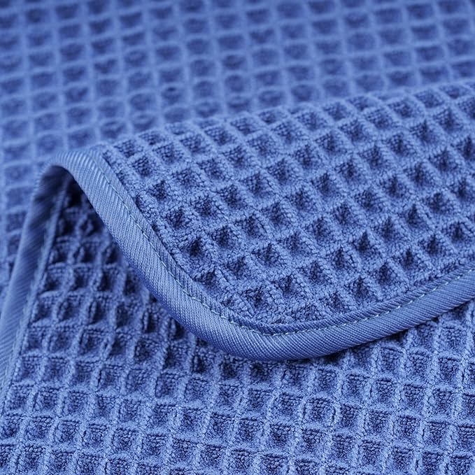 POLYTE 430 GSM Microfiber Lint Free Hand Towel, 16 x 30 in, 4 Pack - Image 5