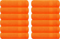 GLAMBURG Ultra Soft 12-Piece Washcloths Set 13x13-100% Ringspun Cotton by GLAMBURG