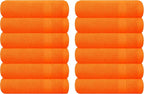 GLAMBURG Ultra Soft 12-Piece Washcloths Set 13x13-100% Ringspun Cotton by GLAMBURG