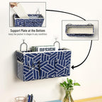 2pcs Large Wall Hanging Storage Bag, Door Closet Linen Fabric Pockets Organizer - Image 3