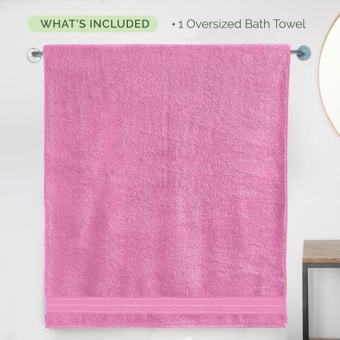 Elegant Comfort Three Line Popcorn Extra Large Luxury Bath Towel - Image 5
