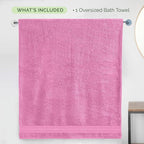 Elegant Comfort Three Line Popcorn Extra Large Luxury Bath Towel - Image 5