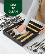 ROYAL CRAFT WOOD Luxury Bamboo Kitchen Drawer Organizer - Image 9