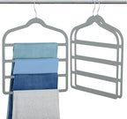 Velvet Pants Clothes Hanger Space Saving Non Slip Pants Shorts Hanger, by Myfolrena