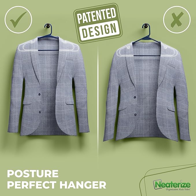 NEATERIZE Clothes Hangers Plastic 20 Pack - Image 4