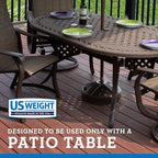 US Weight Durable Fillable Umbrella Base for Patio Table - 50 Pound Capacity Heavy Duty Adjustable Stand for Outdoor Umbrellas - Made in The USA - Image 2