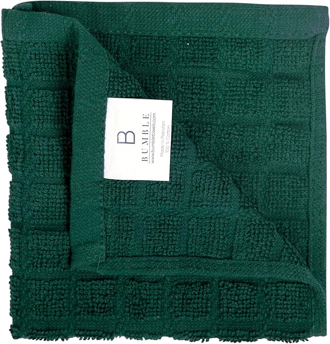 Bumble Dish Cloths | 12" x 12" | 100% Cotton Kitchen Towels | 405 GSM | Soft - Image 3