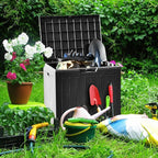 YITAHOME 30 Gallon Deck Box Outdoor Storage Box, Waterproof Resin Package Delivery and Storage Box with Lockable Lid for Patio Furniture Cushions, Pool Accessories, Garden Tools, Black - Image 9