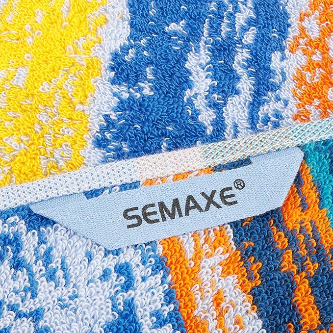 SEMAXE 18-Pack Bath Towel Set Include 6 Bath Towels, 6 Hand Towels, 6 Wash - Image 9