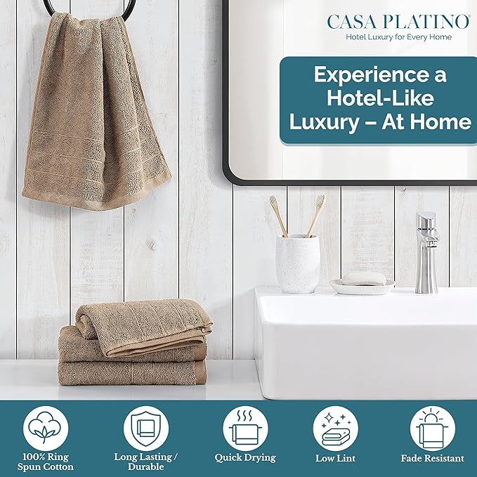 Casa Platino Bathroom Hand Towels - Image 2