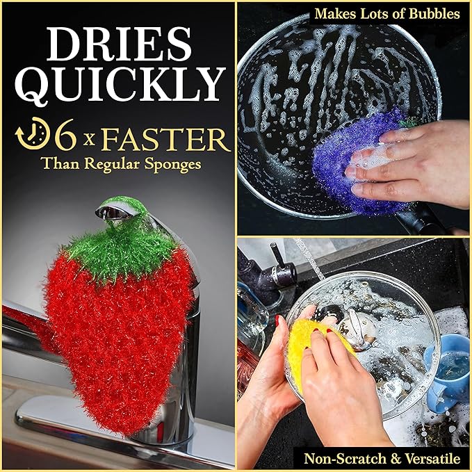 Dish Scrubbie Durable DishScrubber – Long Lasting, Non-Scratch, Odorless and - Image 4