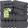 Utopia Towels 8-Piece Luxury Towel Set, 2 Bath Towels, 2 Hand Towels, and 4 by UTOPIATOWELS