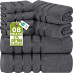 Utopia Towels 8-Piece Luxury Towel Set, 2 Bath Towels, 2 Hand Towels, and 4 by UTOPIATOWELS