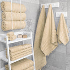 American Soft Linen Luxury 4 Piece Bath Towel Set, 600 GSM 100% Cotton Turkish - Image 2