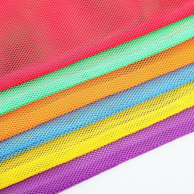 Frienda 6 Pieces Mesh Stuff Sack, 11 x 15 Inch Durable Nylon Drawstring Laundry - Image 3