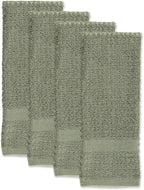DII Basic Terry Collection Waffle Dishtowel Set, Solid Artichoke, 4 Piece - Image 2