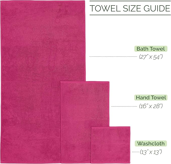 Elegant Comfort Luxury 6-Piece Towel Set, Premium Soft 100% Turkish Cotton - Image 3