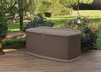Rubbermaid Large Resin Outdoor Storage Deck Box with Seat (90 Gal), Weather Resistant, Brown, Deck Organization for Home/Backyard/Pool Chemicals/Toys/Garden Tools/Porch/Patio Cushions - Image 3